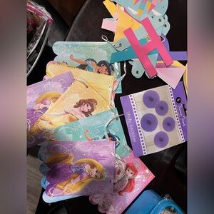 Disney princess birthday banners party decor bundle